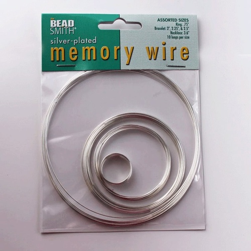 Memory Wire Assorted Sizes - Silver Colour