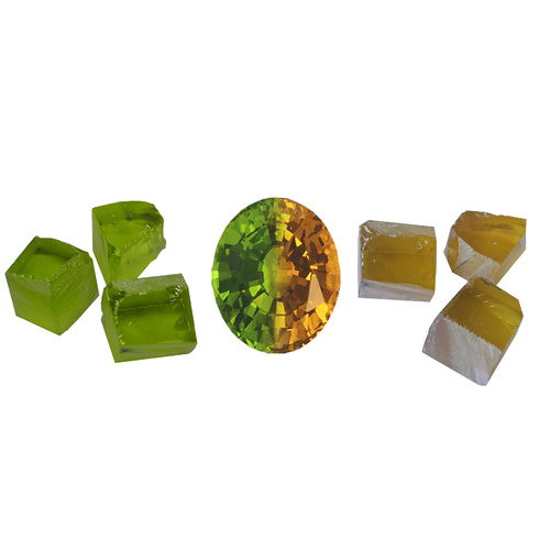 Nanosital Colour Change Rough - Peridot & Lemon
