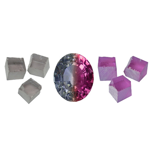 Nanosital Colour Change Rough - Steel Blue & Kunzite Medium