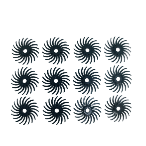 Radial Bristle Disc 15mm - 80 Grit - dark green - pack of 12