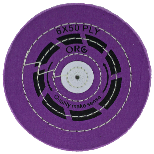 Muslin Buff Berry 150mm (6 inch)x 50 Fold (Pre & Final Polish Platinum)