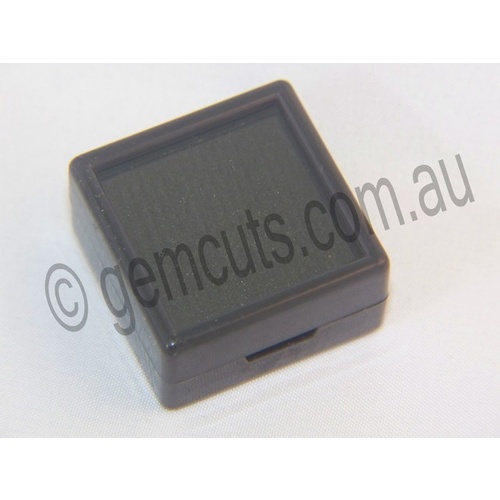 Plastic Display Box with Clear Lid 30mm x 30mm BLACK