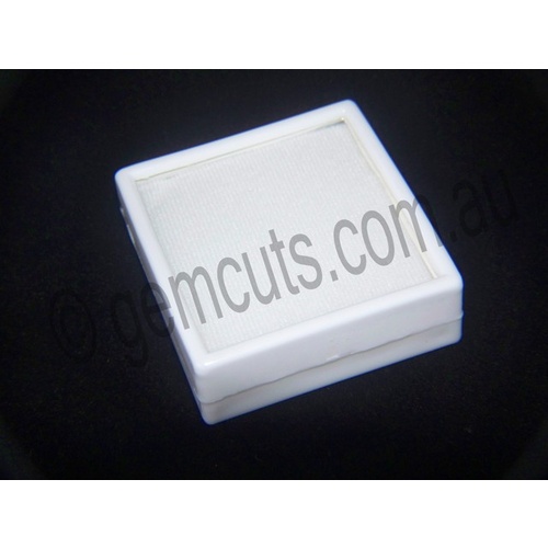 Plastic Display Box with Clear Lid 60mm x 60mm WHITE