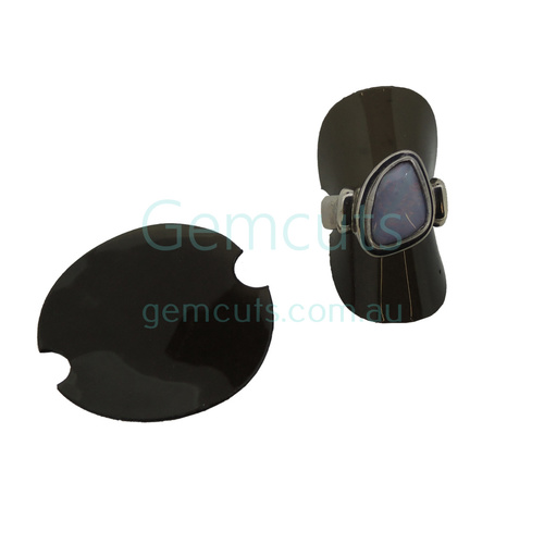 Plastic Folding Ring Holder - Pack of 100 - Black
