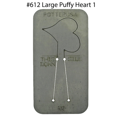 Pancake Die 612 Large Puffy Heart 1