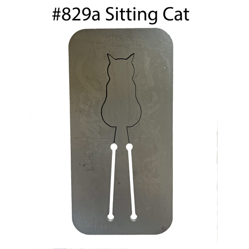 Pancake Die #829A Sitting Cat Large