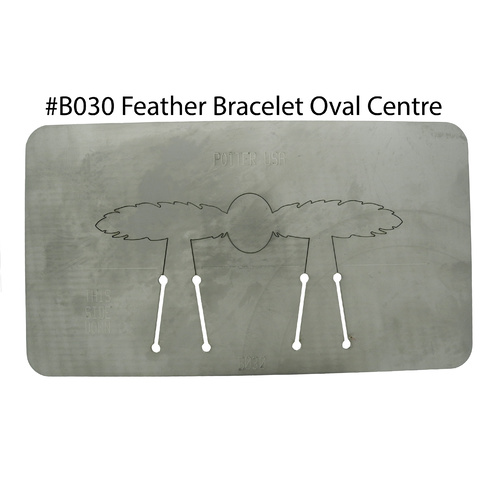 Pancake Die B030 Feather Bracelet Oval Centre