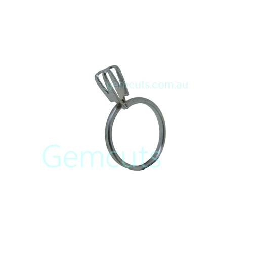 Demonstration Ring Stone Holder Large (Silver Tone)