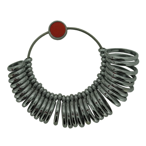 Ring Sizer Metal (Narrow Band) A to Z & 1 to 6