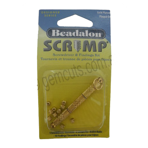 Beadalon Crimp Screwdriver and Findings Kit - Gold Plated