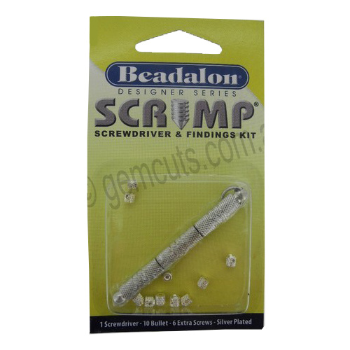Beadalon Crimp Screwdriver and Findings Kit - Silver Plated