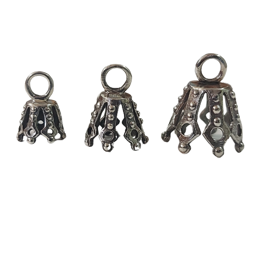 Sterling Silver Antique Bell Cap Bail
