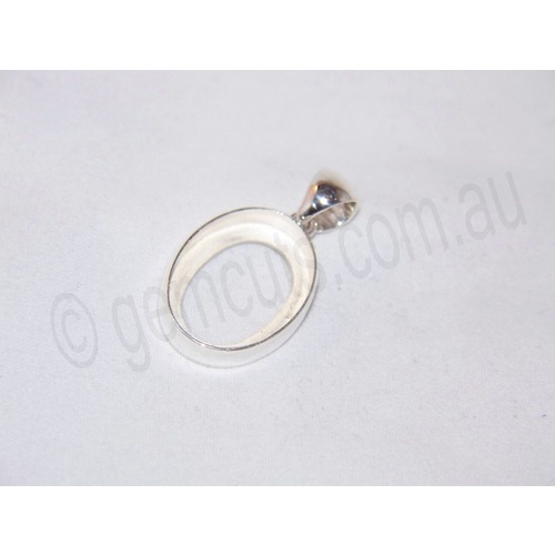 Sterling Silver Pendant 20mm x 15mm (Swing Bail)