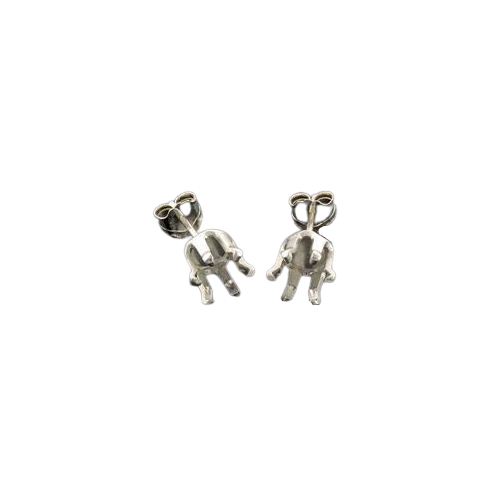 S/S Round Snap Tite Earring Setting 8mm - Sold as a Pair with Backs
