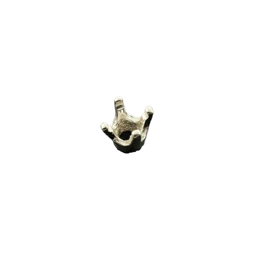 Sterling Silver Round 4 Prong Heavy Setting 4mm
