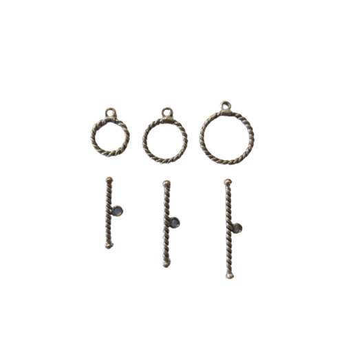 Sterling Silver Rope Toggle Clasp