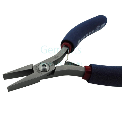 Tronex Flat Nose Short Jaw Wide Tip Pliers #545 - Standard Handle