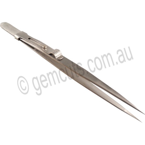 Slide Locking Tweezers - Fine Point