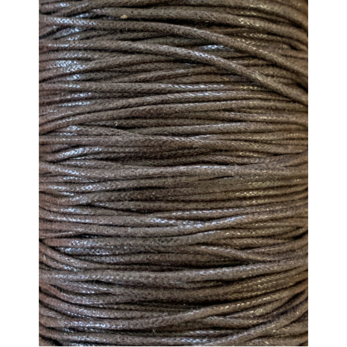 Waxed Cotton Cord - Round - Brown/Tan