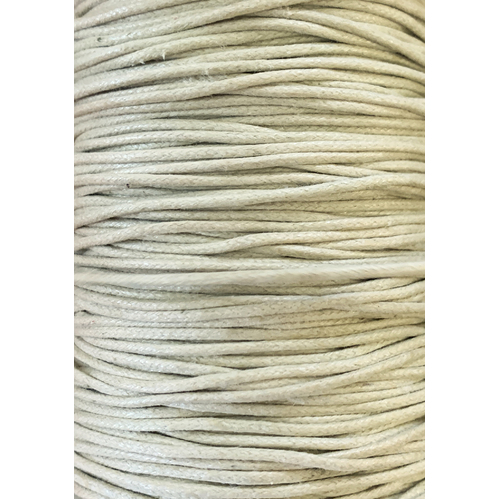 Waxed Cotton Cord - Round - Cream